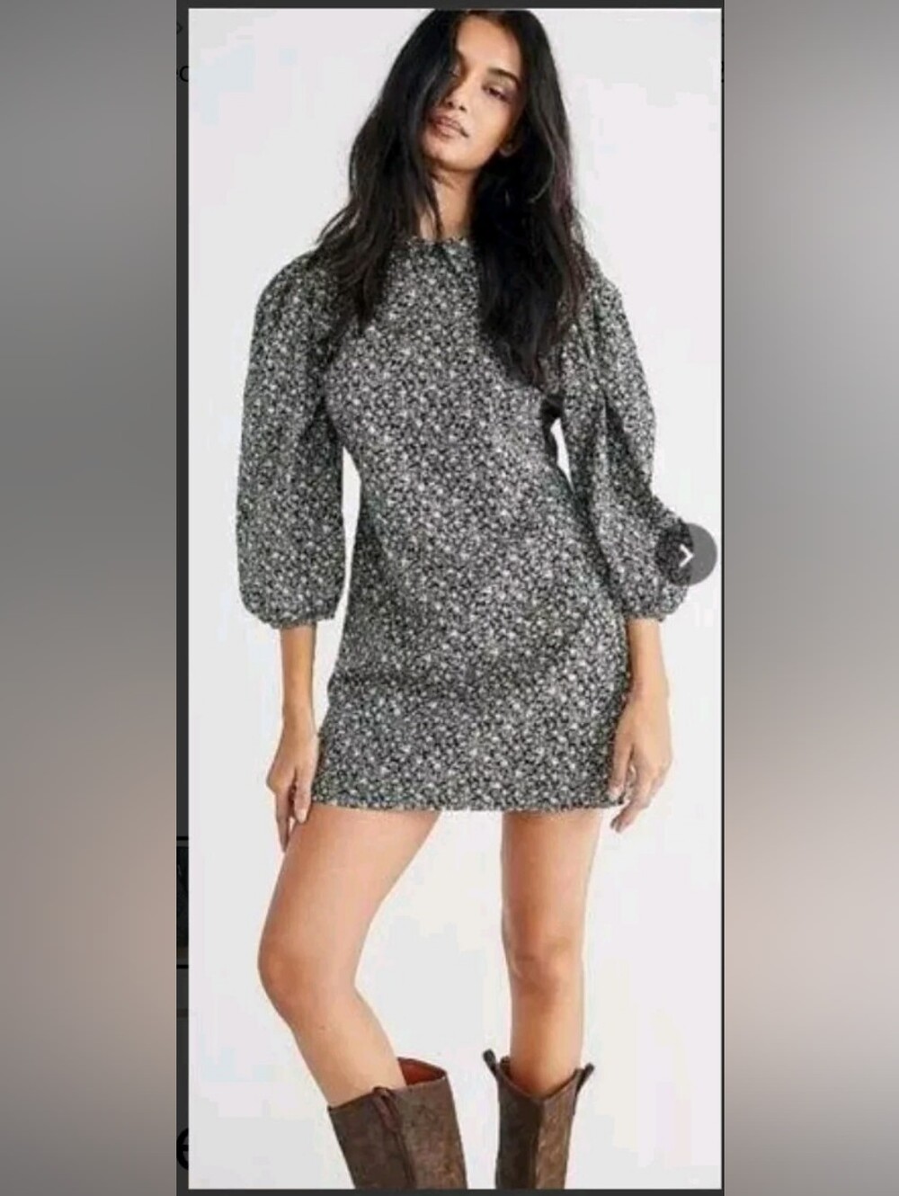 Free People Making Plans Cotton Autumn Wedding Guest Mini Dress, Size 10